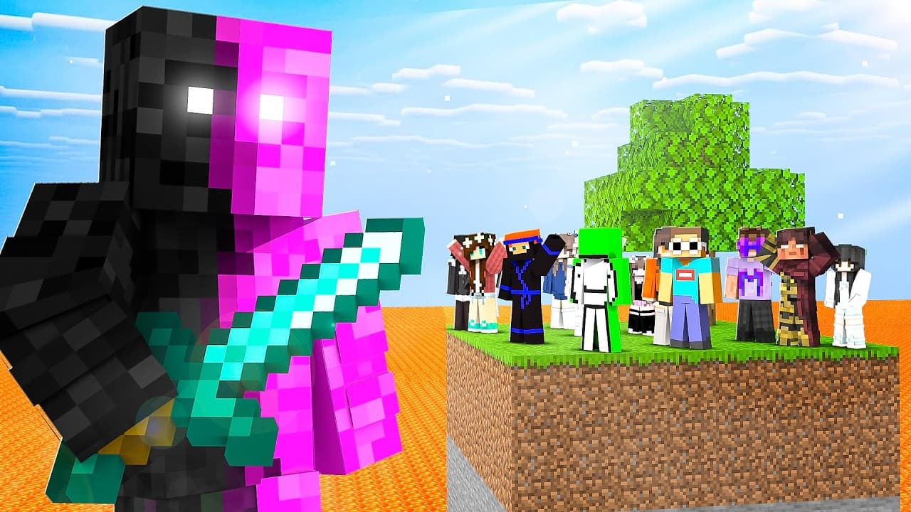 Minecraft Lava Rise With 20 Youtubers